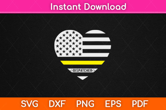 911 Dispatcher USA Flag Emergency