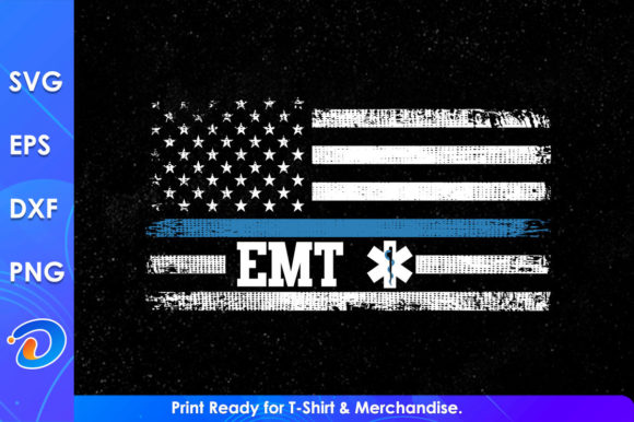 America Flag EMT Nurse Svg Cricut Files