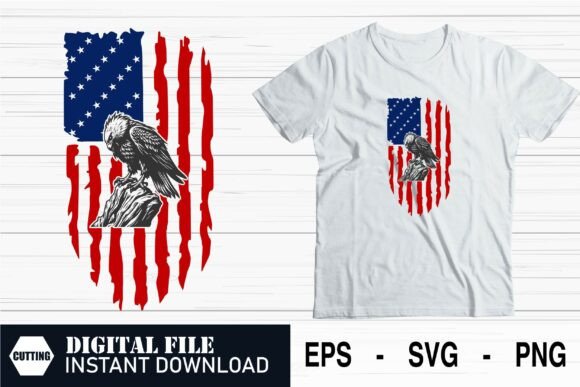 American Eagle Flag - Patriotic Symbol