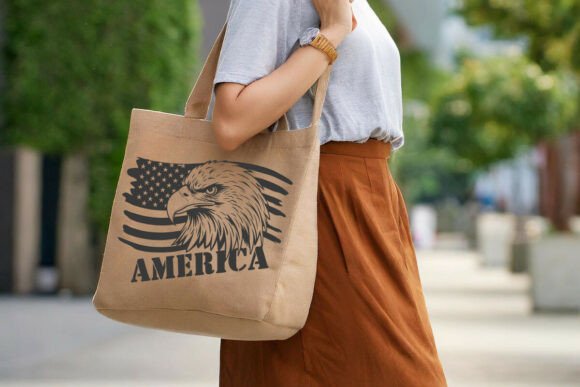 American Eagle Flag SVG for Crafts and Graphics