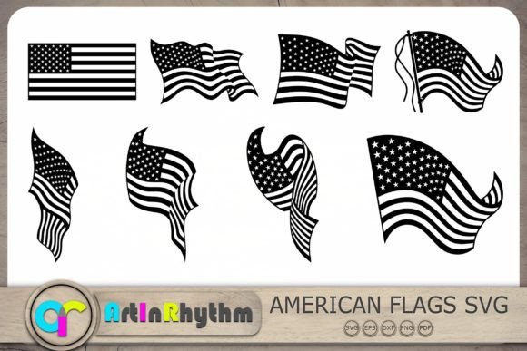 American Flag Svg Bundle: Graphics for Crafts & Content