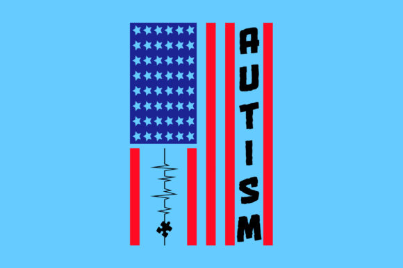 Autism American Flag SVG: Graphics and Crafts for Real Projects