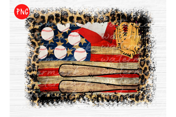 Baseball American Flag Png Life,Leopard Graphics