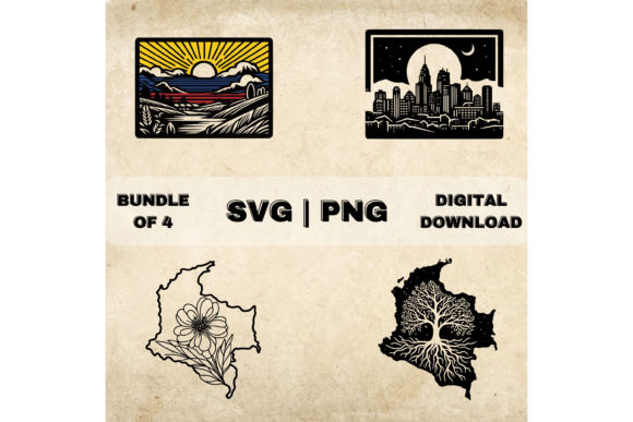 Colombia SVG Bundle for Graphics and Crafts