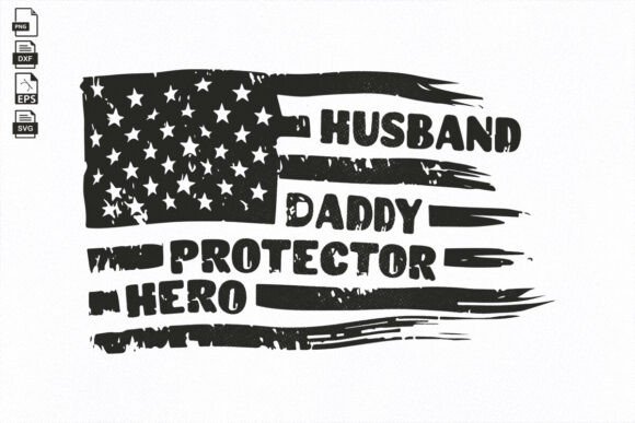 Dad USA Flag Patriotic SVG for Crafts & Graphics
