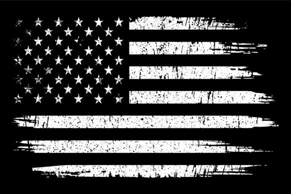 Distressed American Flag Art: Graphics for Crafts