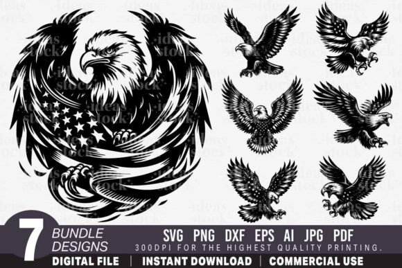 Eagle USA Flag Patriotic Bundle