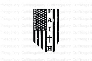 Faith Distressed Flag Graphics for Crafts Projects