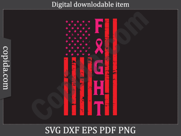 Fight American Flag Svg Printable File