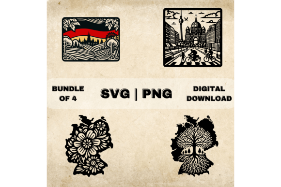 Germany SVG Bundle: Graphics for Crafts and Branding