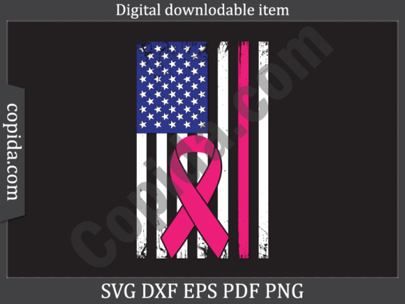 Health Awareness American Flag Svg File