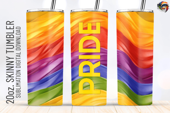 Pride Flag Tumbler Wrap PNG - Graphics and Crafts