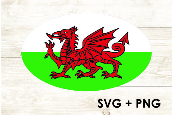 Rugby Wales Flag Graphics for Crafts Projects