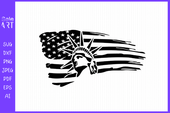 Statue of Liberty, Usa, Flag Graphics for Crafts