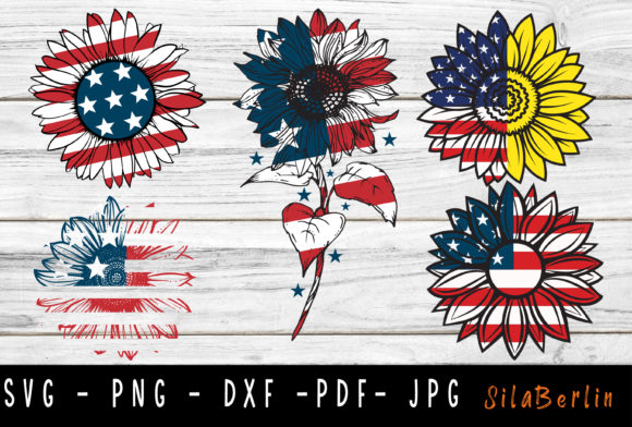 Sunflower Flag Bundle: Graphics and Crafts in One