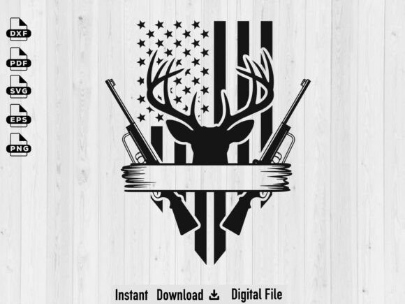 USA Deer Hunting Svg, Graphics & Crafts