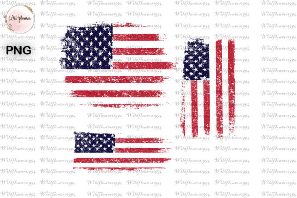 USA Flag Distressed 3 PNG Review